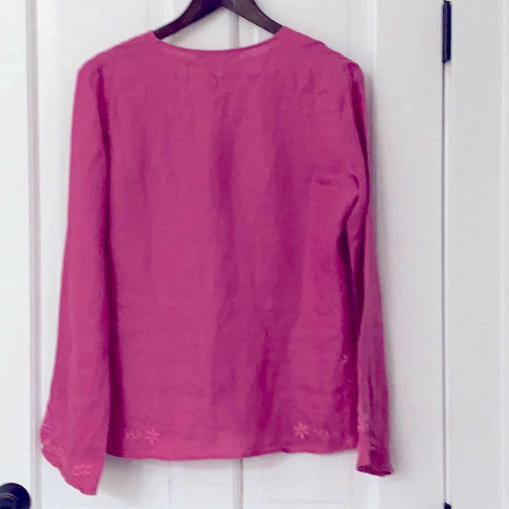 Pink Linen Tunic - Picture 2 of 5